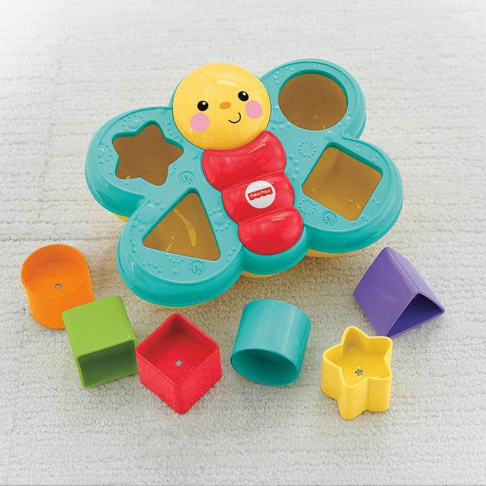 Fisher-Price, Motylek Sorter Kształtów Zabawka Z Klockami Dla Dzieci CDC22
