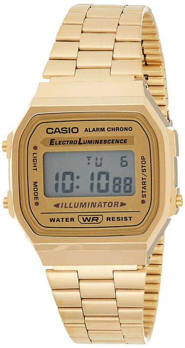 Casio Cyfrowy zegarek kwarcowy dla dorosłych, uniseks z bransoletką ze stali nierdzewnej
