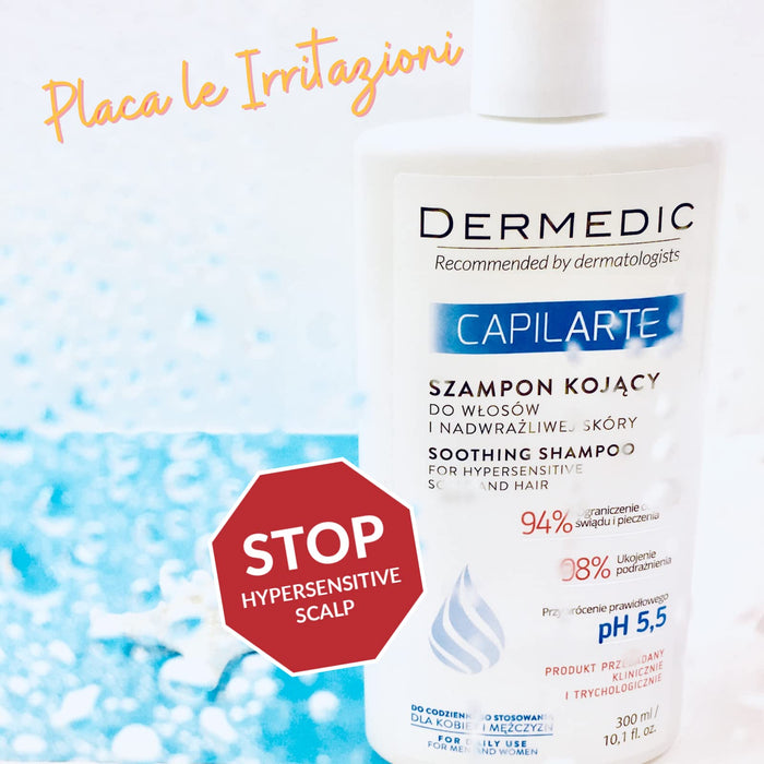 DERMEDIC CAPILARTE Szampon kojący do włosów i nadwrażliwej skóry głowy 300 ml