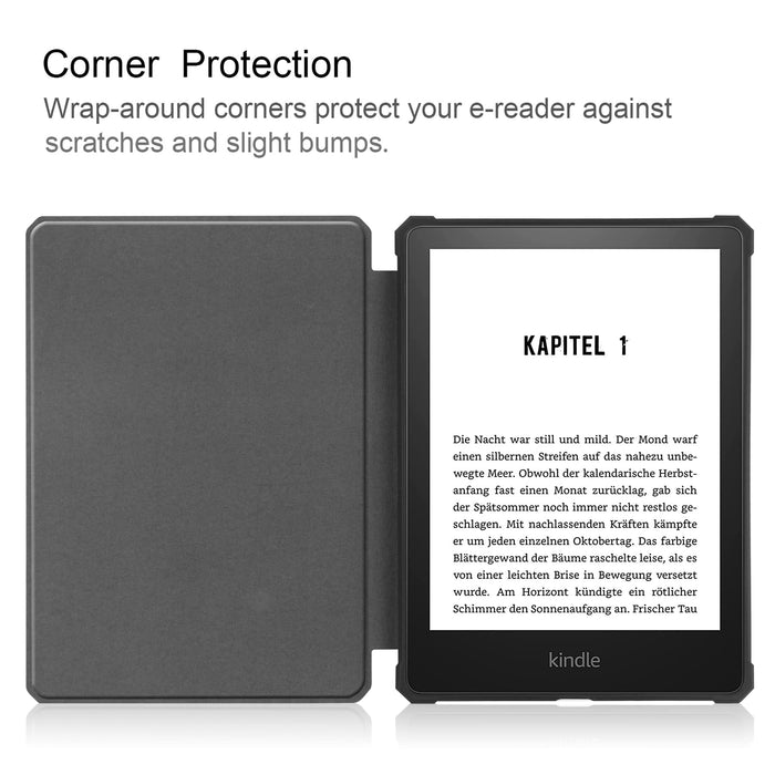 Billionn Etui na 6,8" Kindle Paperwhite (11. Generacja, 2021) i Kindle Paperwhite Signature Edition, Miękkie wnętrze o Strukturze Plastra Miodu, Z funkcją Auto Sleep/Wake, Czarne