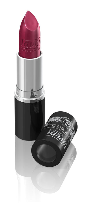 lavera Szminka do ust Beautiful Lips – kolor ciemnoczerwony – delikatny i kremowy – naturalny i innowacyjny makijaż ✔ Bio substancje czynne – pomadka – naturalny kosmetyk 4,5 g