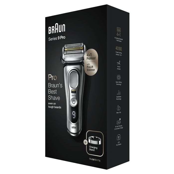 Braun Series 9 Pro Premium Golarka Elektryczna, Srebrny/Czarny