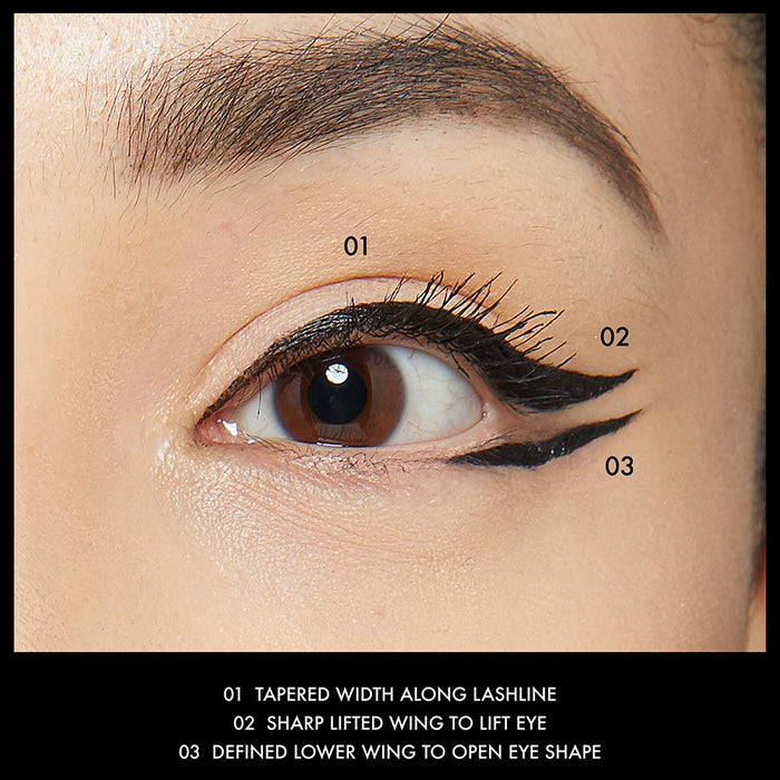 NYX Professional Makeup Epic Ink Liner wodoodporny eyeliner w pisaku, precyzyjna końcówka, mocna pigmentacja, Black 01, 1 ml