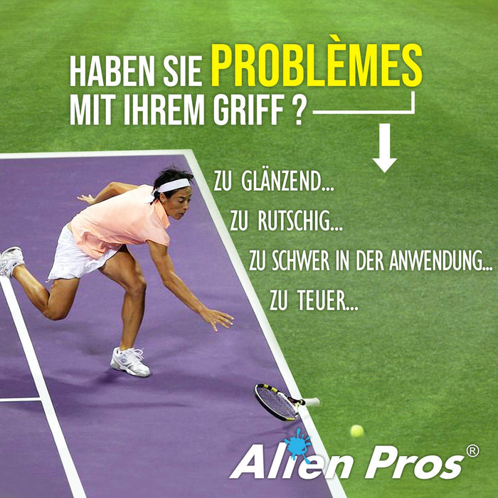 Rakieta tenisowa Alien Pros Grip Tape - Chwyt tenisowy nacięty i suchy - Tenis Overgrip Grip Tape Rakieta tenisowa - Owiń rakietę, aby uzyskać wysoką wydajność