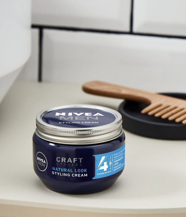 NIVEA Men Żel do włosów, żel do stylizacji, 150 ml tygiel, krem do stylizacji, naturalny wygląd