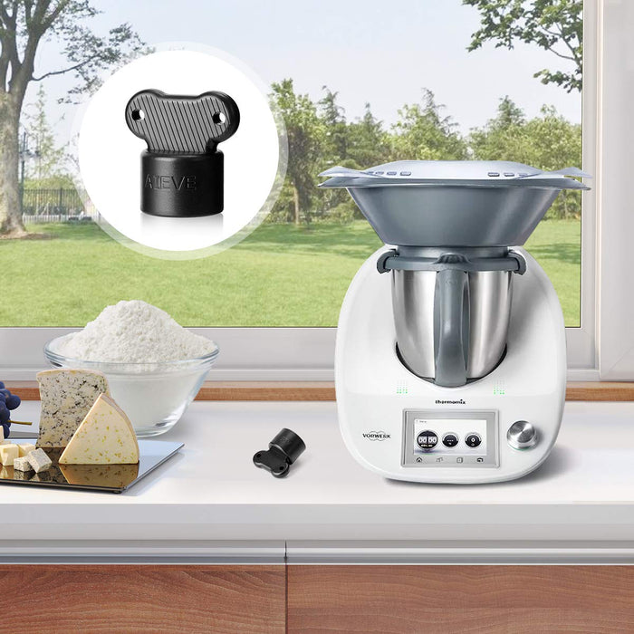 AIEVE Otwieracz do ciasta w kształcie kwiatka do obracania noży, część zamienna, kompatybilna z Thermomix TM5 TM6 akcesoria do łatwego wyjmowania ciasta z garnka do miksowania