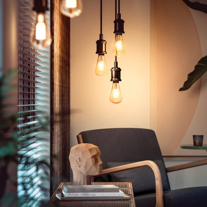 Philips Hue Filament White Inteligentna żarówka LED E27 7W ST72, retro żarówka Edisona, ciepłe białe światło, możliwość przyciemniania
