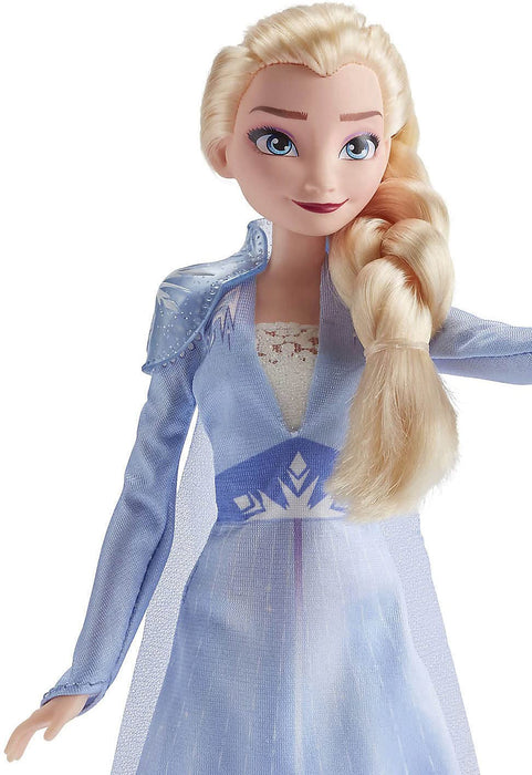 Lalka Elsa z Krainy lodu Disneya z długimi blond włosami i niebieskim strojem przedstawionym w filmie Kraina lodu II, zabawka dla dzieci w wieku od 3 lat