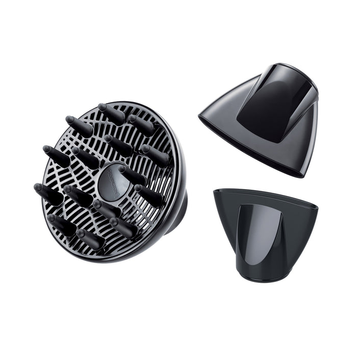 Remington suszarka do włosów z jonizacją, 3 ust. nagrzewania 2 ust. nawiewu, koncentrator i dyfuzor, zimny nawiew, uchwyt do zawieszenia, silnik AC, moc 2300W, czarna, Pro-Air AC5999