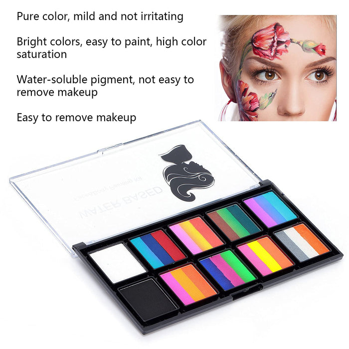 Face Painting Paints, Face Painting Kits Professional Easy to Remove Makeup Art Make Up Kit for Adults Kids for Halloween Costumes and Makeup