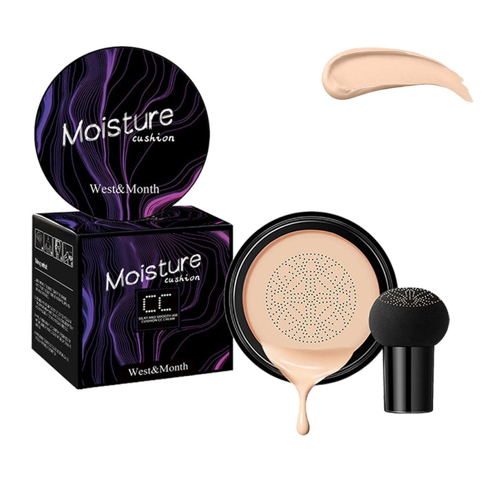 Mushroom Head Air Cushion CC Cream | Nawilżający podkład w kremie BB Pełne krycie | Nawilżający długi naturalny korektor, wodoodporny krem BB z pełną kontrolą oleju Ulapithi