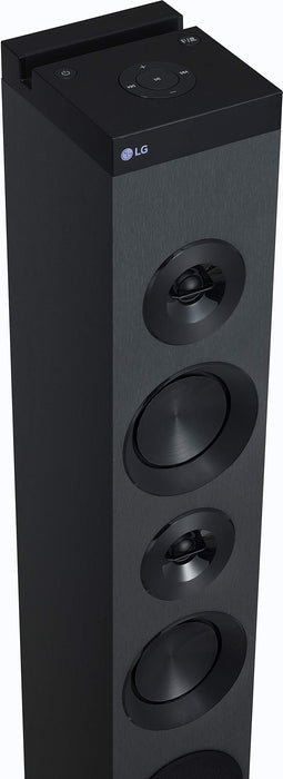 LG RL3 głośnik stojący o mocy 130 W (odtwarzanie dźwięku Hi-Res, radio FM, Bluetooth, USB, LG TV Sound Sync), czarny