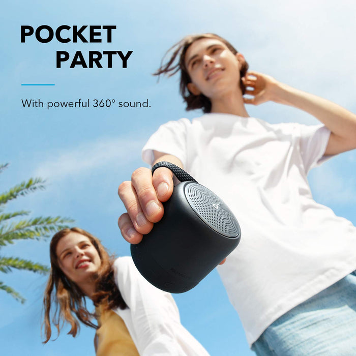 Anker Soundcore Mini 3, głośnik Bluetooth z technologią BassUp i PartyCast, USB-C, ochrona przed wodą IPX7, indywidualny EQ