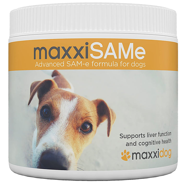 maxxidog – maxxiSAMe SAM-e karma uzupełniająca dla psów – wsparcie funkcji wątroby i funkcji poznawczej u starszych zwierząt – proszek 150 g