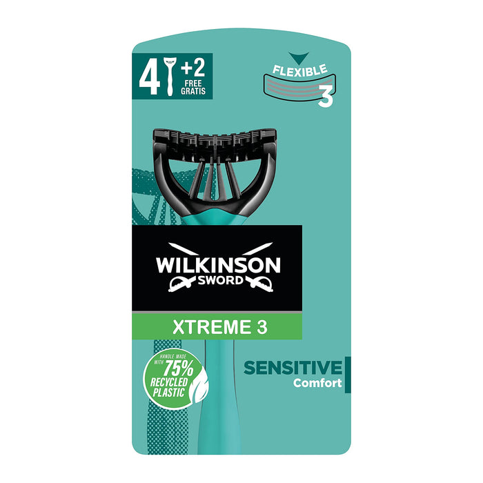 Wilkinson Sword 7005708F Jednorazowe Maszynki Do Golenia, 6 Sztuk, Wielokolorowy