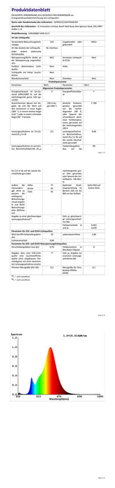 LE Żarówka LED E27, 3,8 W, 250 lumenów, 2700 kelwinów ciepła biel odpowiada żarówce 25 W, kąt świecenia 180°, opakowanie 5 sztuk