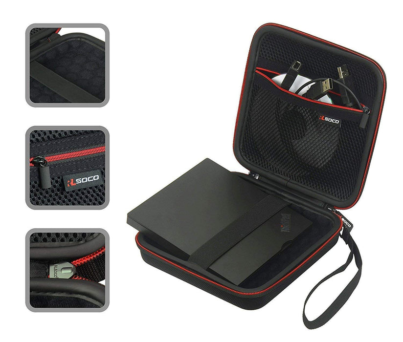 RLSOCO Torba Etui na Zewnętrzny dysk DVD/CD-RW do ASUS ZenDrive U9M/LG Electronics 8X, Apple USB SuperDrive, Dell DW316,HP,Pioneer