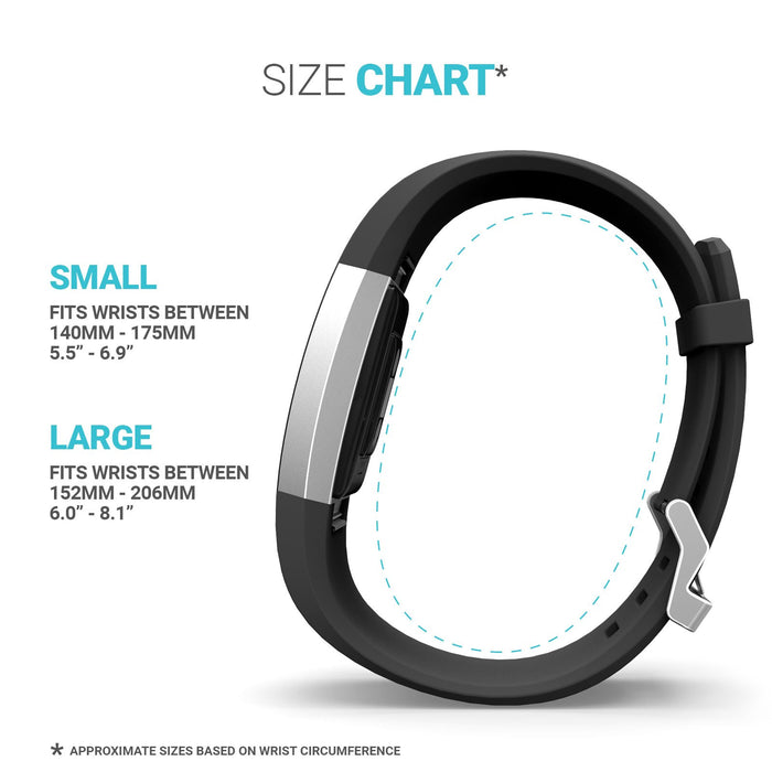 Yousave Accessories Bransoletka kompatybilna z Fitbit Charge 2, zamienna bransoletka fitness i pasek do zegarka, silikonowa bransoletka sportowa i opaska fitness, bransoletka do zegarka na rękę Fitbit Charge2 w 15 kolorach