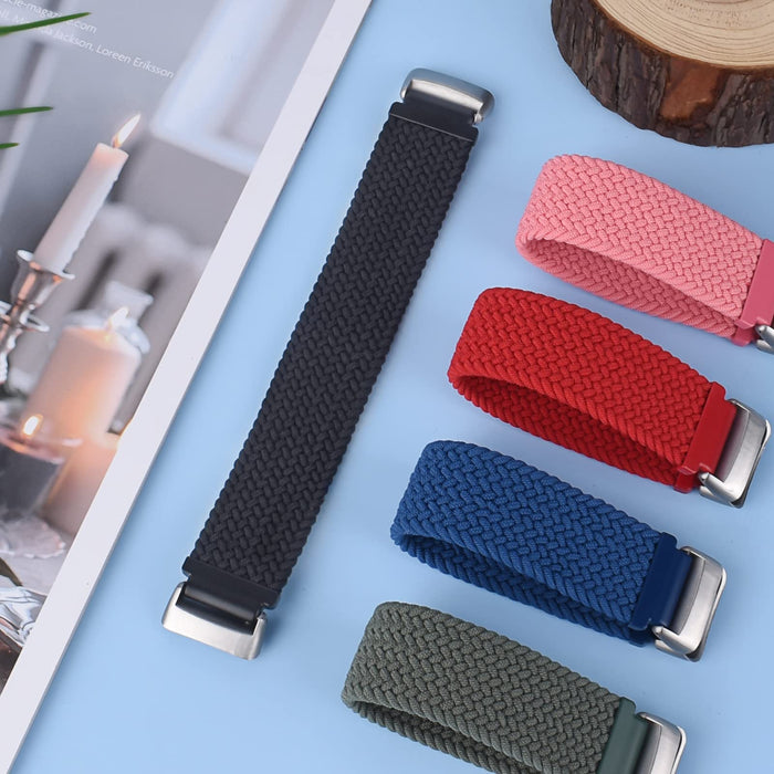 Vozehui Pasek kompatybilny z paskiem Fitbit Charge 5, elastyczny, oddychający, miękki, nylonowy, sportowy, zapasowy pasek do opaski Charge 5 Activity Tracker, sportowy pasek dla kobiet, mężczyzn