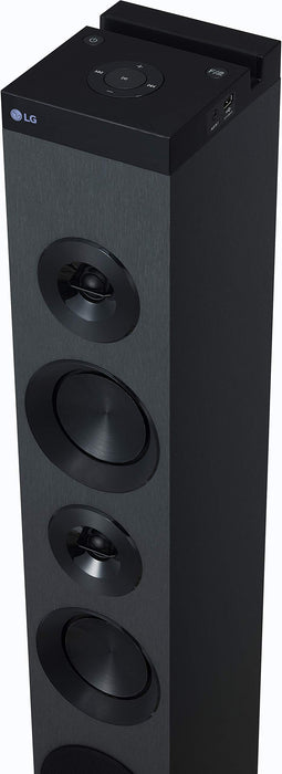 LG RL3 głośnik stojący o mocy 130 W (odtwarzanie dźwięku Hi-Res, radio FM, Bluetooth, USB, LG TV Sound Sync), czarny