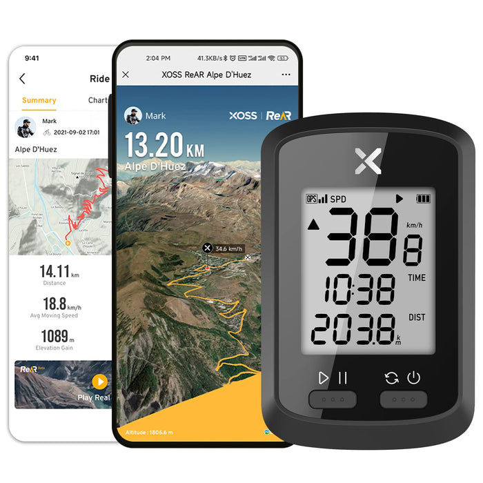 XOSS G GPS komputer rowerowy bezprzewodowy licznik kilometrów, licznik kilometrów, wodoszczelny rower wyścigowy MTB rower Bluetooth