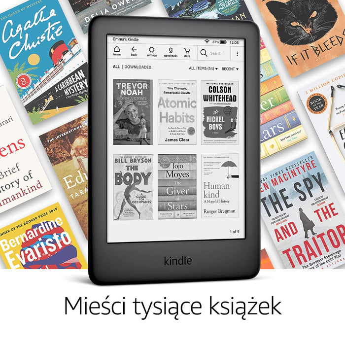 Kindle | Z podświetlonym ekranem | czarny | bez reklam