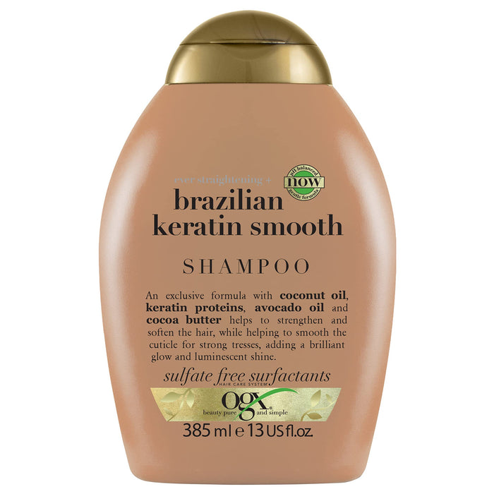 OGX Ever Straightening Brazilian Keratin Therapy Shampoo, 385 ml