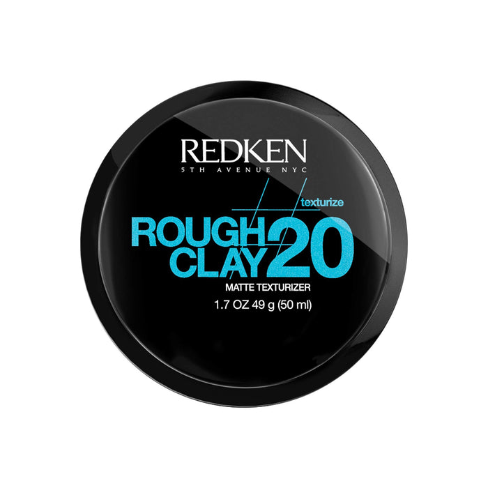 Redken Texturize Rough Clay 20 Matte Texturizer pasta do włosów, do matowego wyglądu Rough, mocne trzymanie, do krótkich i półdługich fryzur, 50 ml