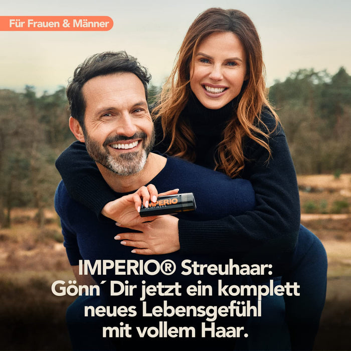 Imperio - preparat do zagęszczania włosów w ciągu kilku sekund. Kuracja dla włosów jak w salonie premium dla autentycznego wyglądu. Dobrze wzmacnia, 100% naturalna jakość.