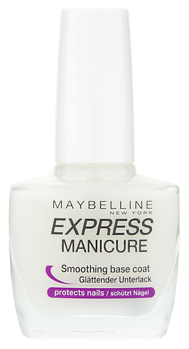 Maybelline New York Make-Up Nailpolish Express Manicure lakier do paznokci Base Coat Repair Fluid/wygładzający lakier podkładowy do ochrony paznokci, 1 x 10 ml