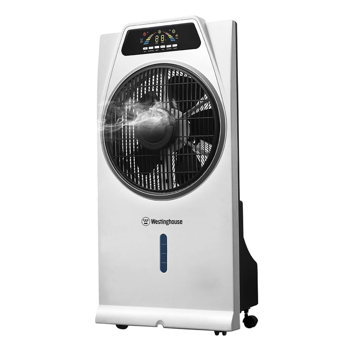 Westinghouse Lighting 7202440 biały, 72024 Cascata 81 cm, przenośny wentylator z funkcją rozpylania, 53 W, 230 V, 43, 5, biały
