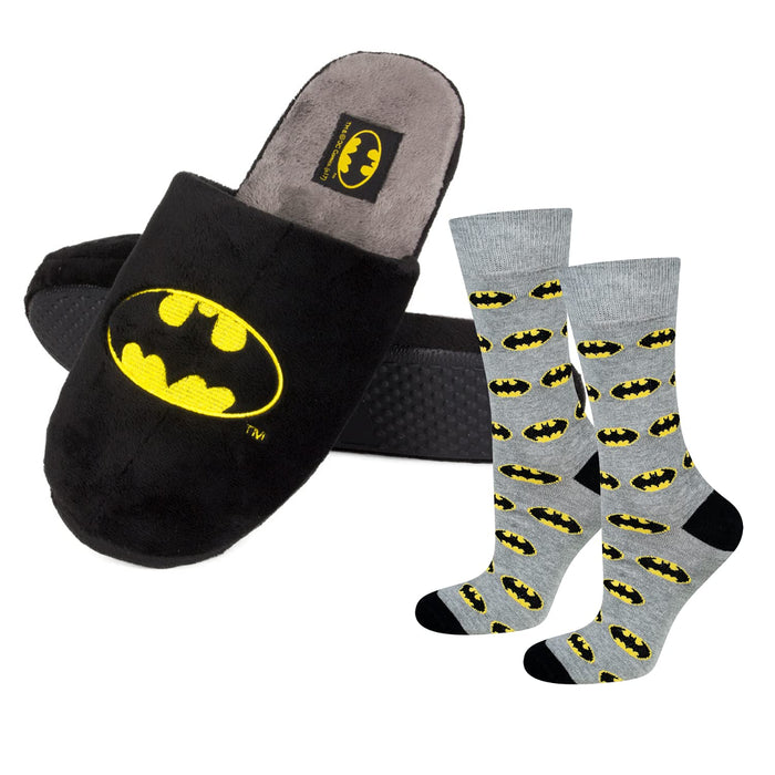 soxo Kapcie Męskie Domowe Batman Czarne Wygodne Klapki 3 Rozmiary