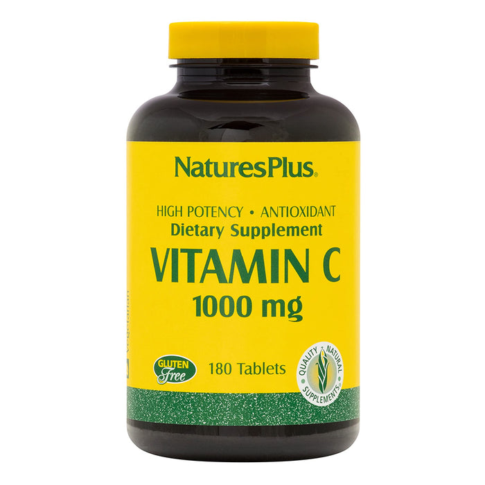 Natures Plus Witamina C 1000 mg w/Rose Hips (z dzikiej róży) 180 tabletek