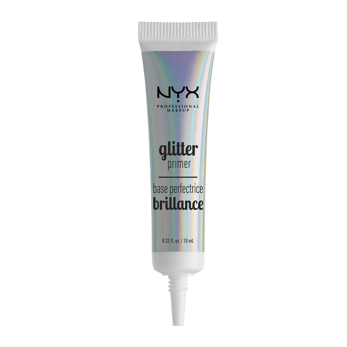 NYX Professional Makeup Glitter Primer klej, baza pod brokat ze składnikami antyoksydacyjnymi i pielęgnacyjnymi, nie wysusza skóry, 10 ml