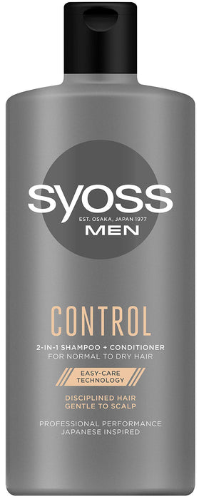 Syoss MEN Control 2-in-1 szampon + odżywka do włosów normalnych i suchych 440ml