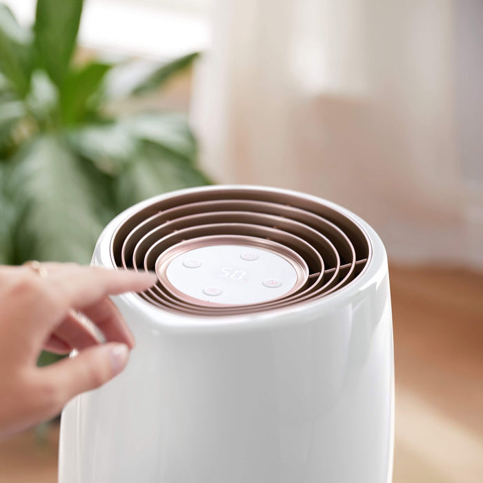 Philips Seria 2000 Nawilżacz Powietrza - Nawilżacz Pomieszczenia do 32 m², Technologia NanoCloud, 3 Prędkości, Tryb Snu, Zbiornik 2l (HU2716/10)