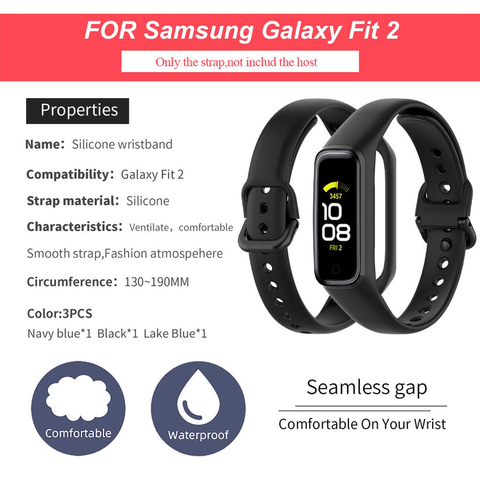 MIJOBS Pasek do Samsung Galaxy FIT 2 silikonowe paski bransoletka sportowa kompatybilna z Samsung Galaxy FIT 2 pasek zastępczy