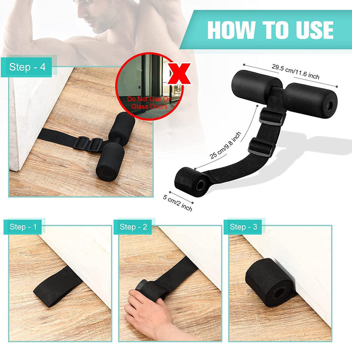 WLKY Nordic Hamstring Curl Style Hamstring Curl Machine regulowana maszyna do ćwiczeń mięśni brzucha i nóg, przyrząd treningowy do ćwiczeń brzucha, fitnessu, treningu siłowego, domu, gimnastyki