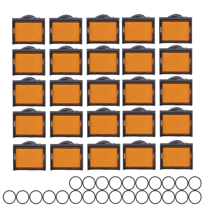 Chwilowy przełącznik wciskany, 25 szt. Odporne na uderzenia 16 mm małe samozamykające się przełączniki Nie starzejący się prostokąt do sprzętu AGD(Żółty)