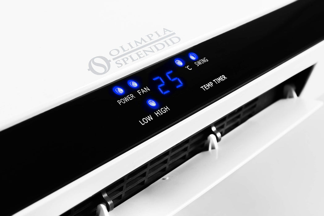 Olimpia Splendid Caldo Up T 2000 W 220-240 V Ceramika Ściana Wentylator Podgrzewacz z Zdalne Sterowanie a Tygodnik Zegar, Biały