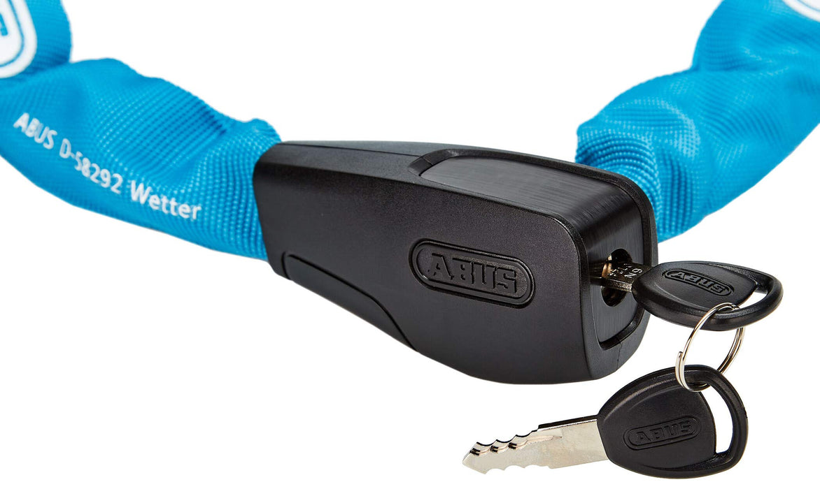 ABUS Catena 6806K/75 Aqua– zapięcie rowerowe z osłoną z tworzywa sztucznego – poziom bezpieczeństwa 6 – 75 cm – 82516 – kolor niebieski