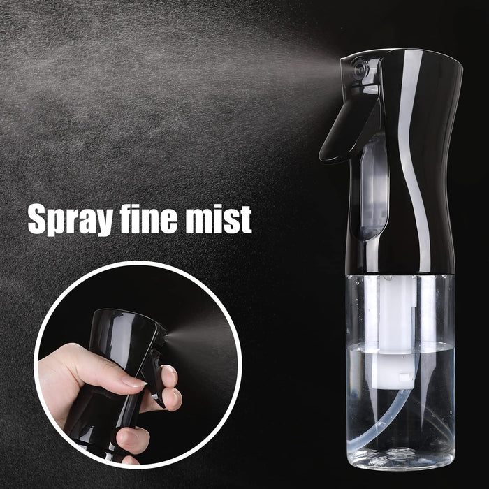 Creamify Butelki z rozpylaczem do wody (200 ml) butelka z rozpylaczem do włosów, ciągła, drobna mgiełka do stylizacji włosów, czyszczenia, ogrodnictwa, domu