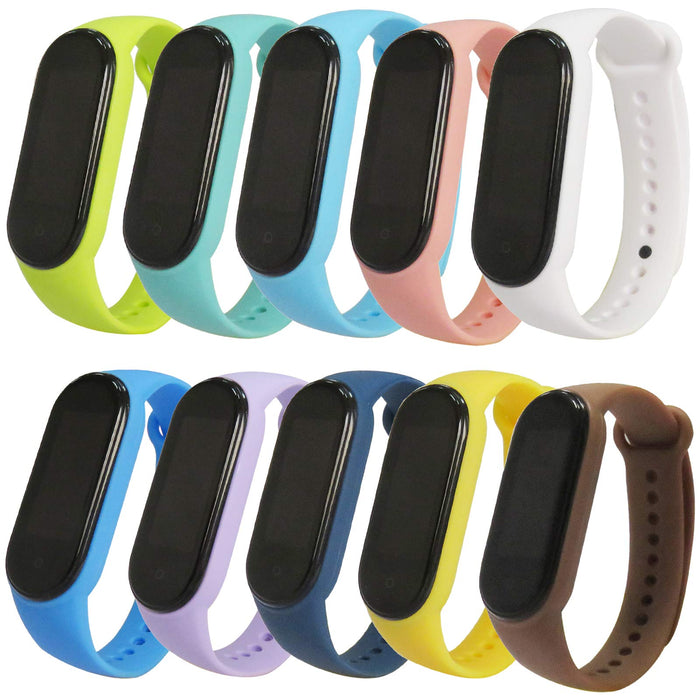 FunBand Kompatybilny z Xiaomi Mi Band 5 pasków, miękki silikon fitness sportowa zastępcza bransoletka fitness silikonowe paski zastępcze do Xiaomi Mi Band 5