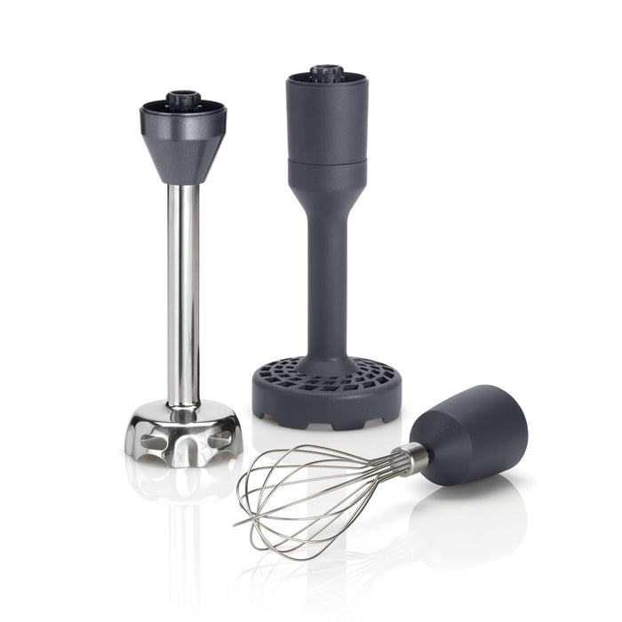 Cuisinart Blender ręczny 3 w 1 z nasadką do rozdrabniania, blender i nasadką do ubijania ze stali nierdzewnej, bezprzewodowy, niebieski, CSB300BE