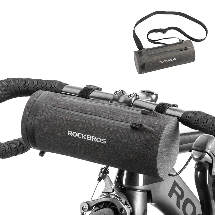 ROCKBROS 100% wodoszczelna torba na kierownicę/torba na ramę/torba na ramię wielofunkcyjna torba rowerowa z paskiem na ramię do MTB, rower wyścigowy ok. 2 l