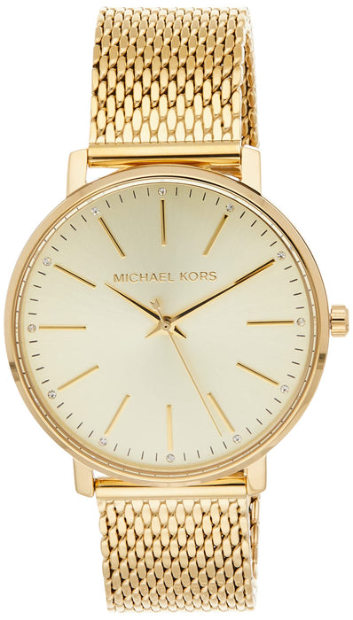 Michael Kors Zegarek damski PYPER, rozmiar obudowy 38 mm, mechanizm trzech wskazówek, pasek ze stali nierdzewnej