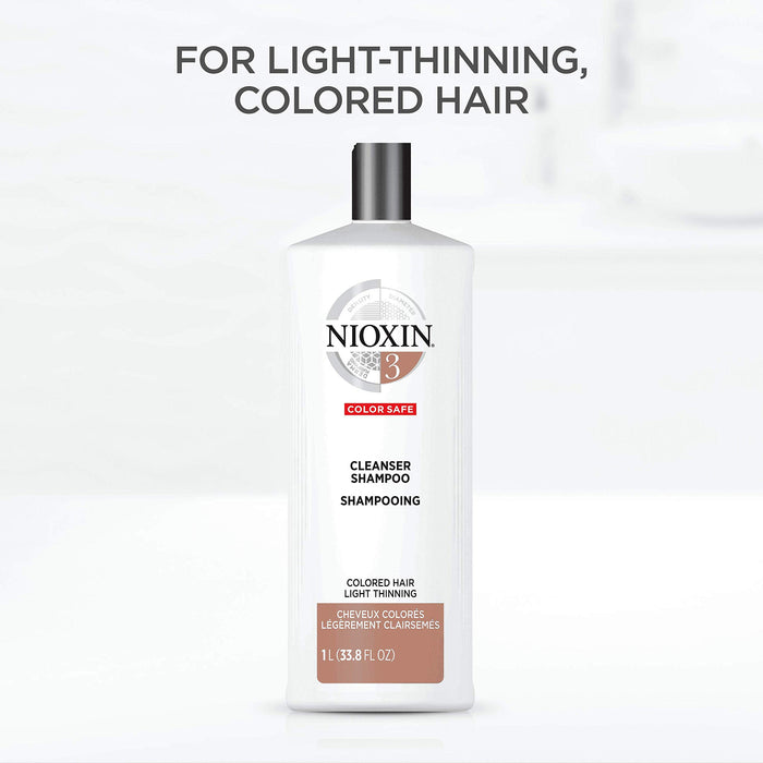 Nioxin System 3 Cleanser Szampon, 1 opakowanie (1 x 1000 ml)