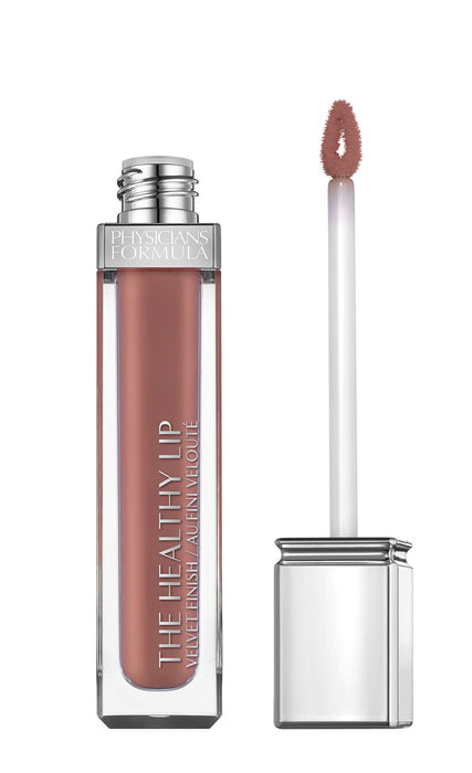 Physicians Formula - The Healthy Lip Velvet Liquid Lipstick - Rossetto Liquido a Lunga Durata, Formula Cremosa con Olio di Avocado, Vitamine A&E, Acido Ialuronico, Peptidi Anti-età - All-Natural Nude