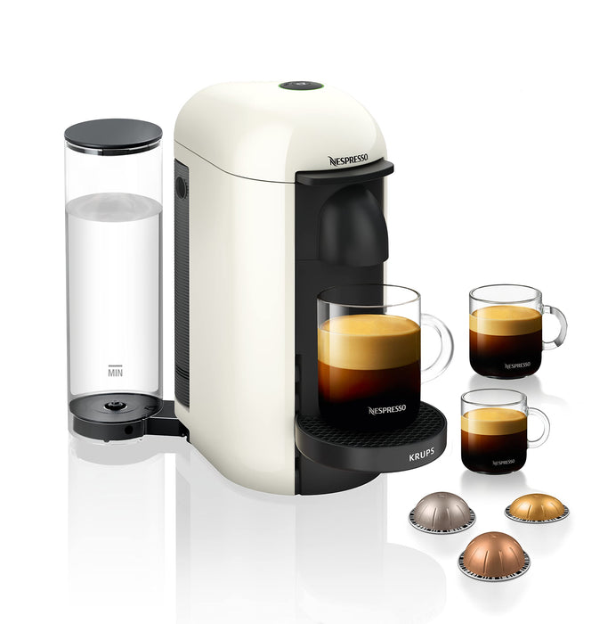 Nespresso XN9031 Vertuo Plus Ekspres do Kawy, 1260 W, 1 L, Biały/Czarny