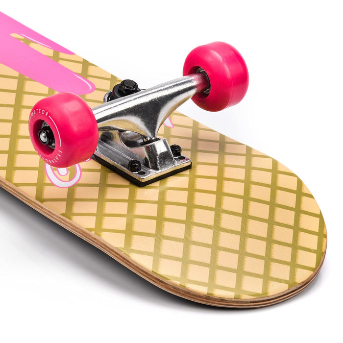 Deskorolka skate mini cruiser Klasyczna fiszka skateboard longboard do Nauki jazdy dla dzieci Deska dla początkujących Idealna na skatepark Drewniana retro lekka tania młodzież nastolatek